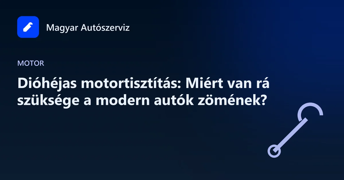 Dióhéjas motortisztítás: Miért van rá szüksége a modern autók zömének? - Motor